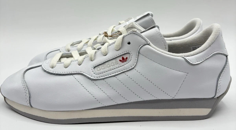 Size 10 - adidas Country Soft White Grey