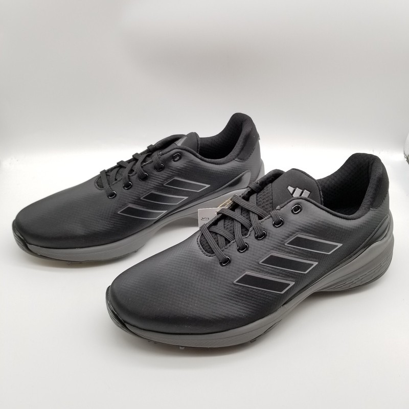 Size 10 - Adidas ZG23 Golf Black Silver Metallic