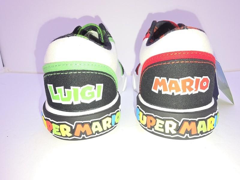 Size 10 Boys Super Mario Sneakers With OrthoLite Foam Nintendo New W/ Tags