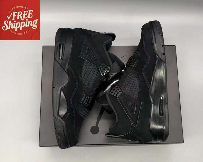 Size 10 - Jordan 4 Retro Mid Black Cat
