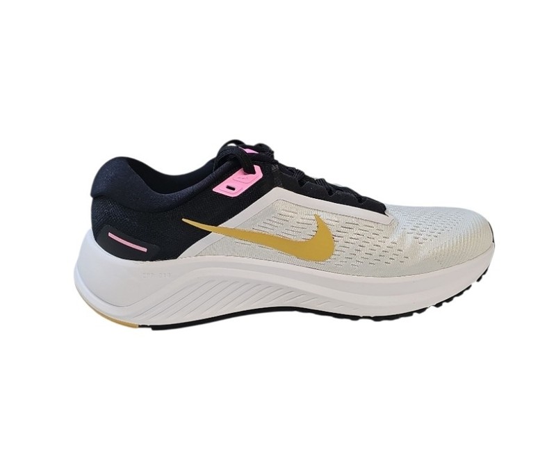 Size 10 - Nike Air Zoom Structure 24 White Black Wheat Gold W