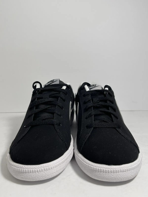 Size 10 - Nike Court Royale Black Metallic Silver W