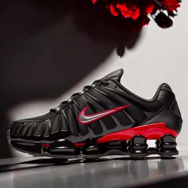 Size 10 - Nike Shox TL Black University Red