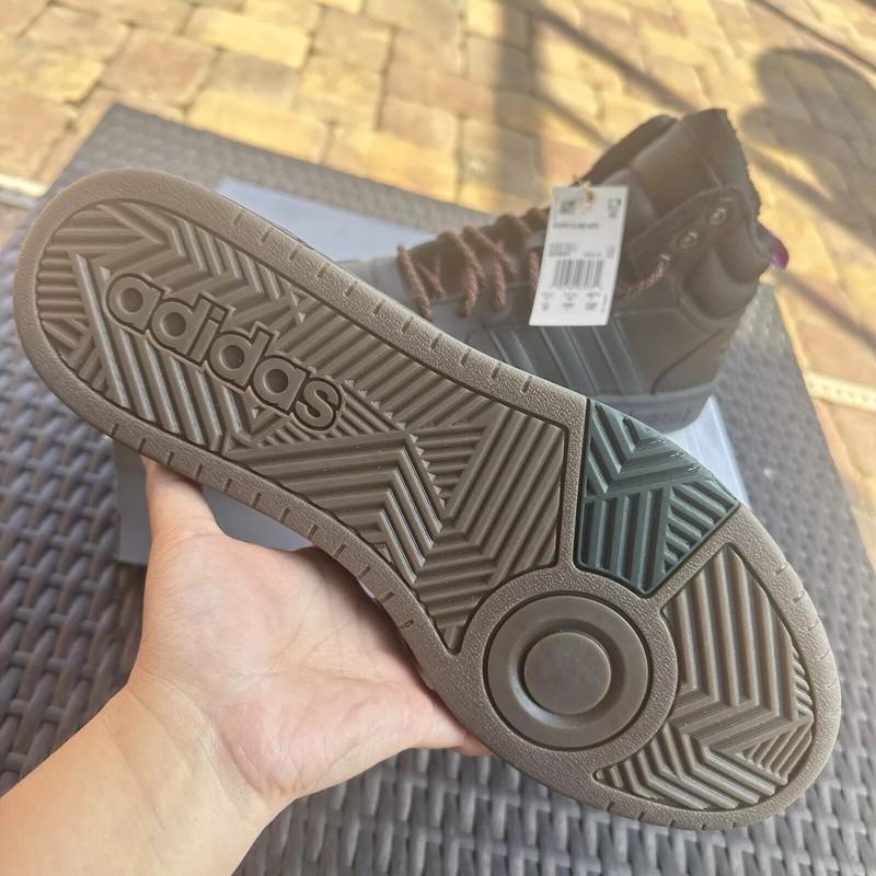 Size 11.5 - Adidas Hoops 3.0 Winter Mid Black Shadow Green Gum