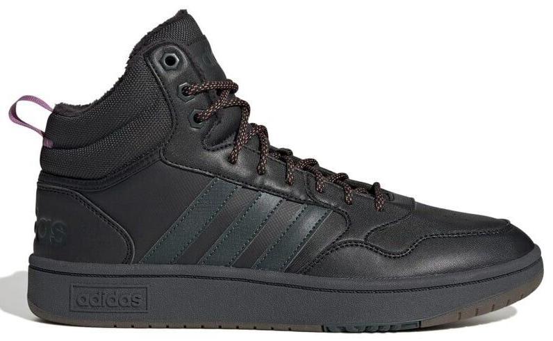 Size 11.5 - adidas Hoops 3.0 Winter Mid Black Shadow Green Gum