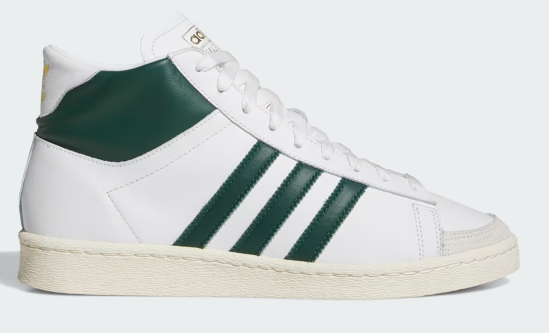 Size 11.5 - Adidas Jabbar High White Collegiate Green