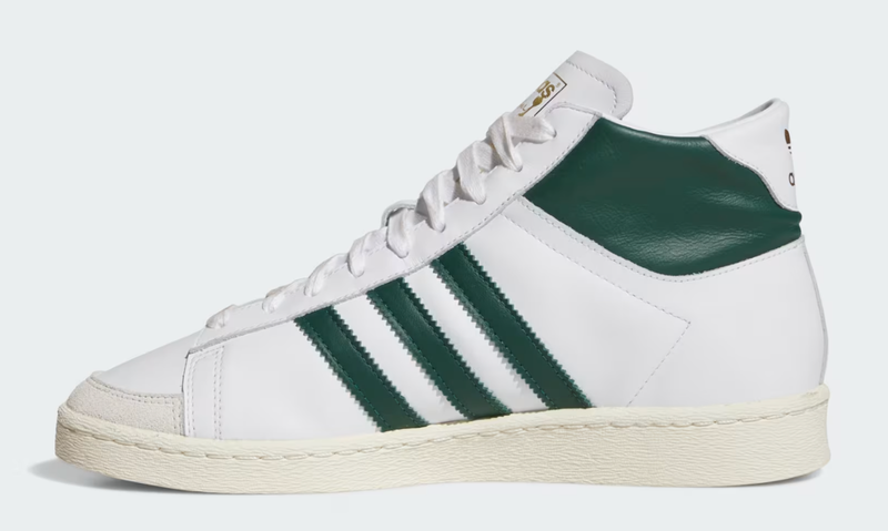 Size 11.5 - Adidas Jabbar High White Collegiate Green