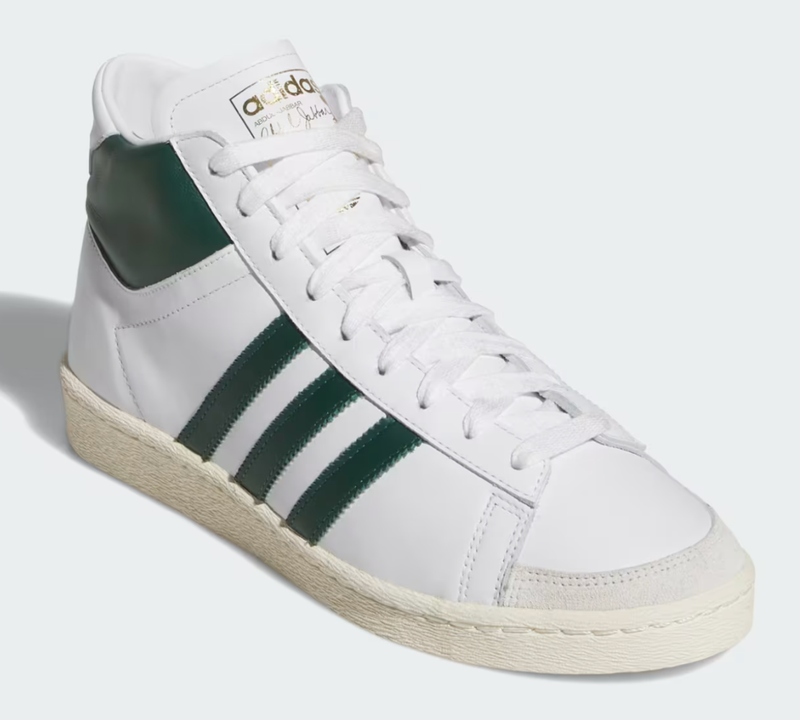 Size 11.5 - Adidas Jabbar High White Collegiate Green