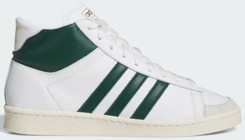 Size 11.5 - adidas Jabbar High White Collegiate Green