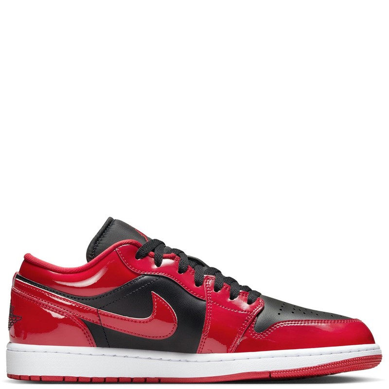 Size 11.5 - Air Jordan 1 Low Patent Varsity Red Black W