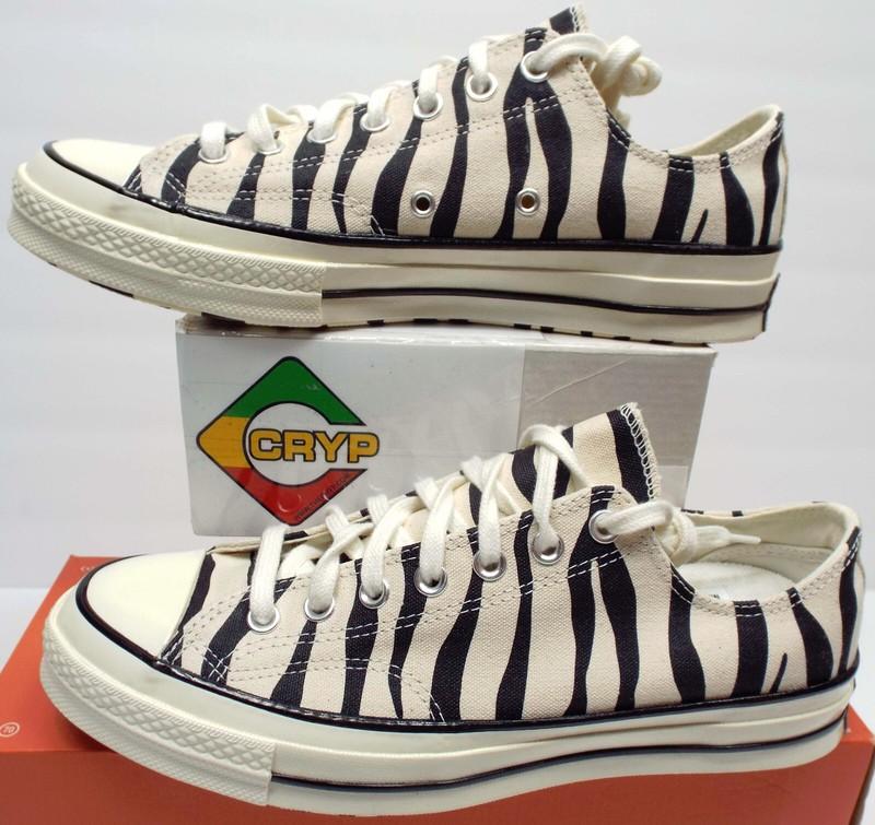 Size 11.5 - Converse Chuck 70 Low Archival Zebra Print