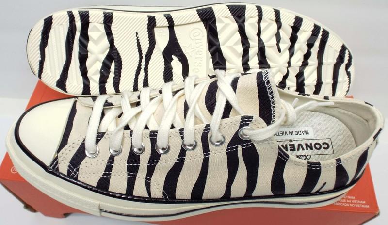 Size 11.5 - Converse Chuck 70 Low Archival Zebra Print