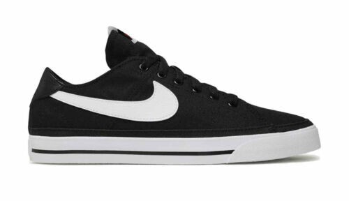 Size 11.5 - Nike Court Legacy Canvas Black White