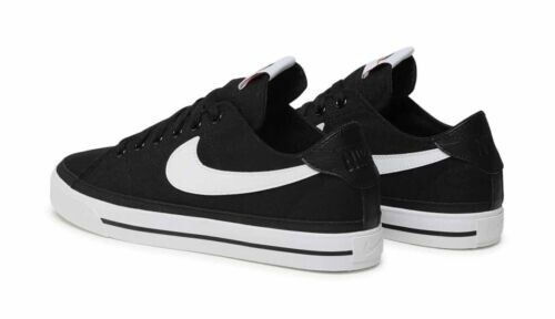 Size 11.5 - Nike Court Legacy Canvas Black White
