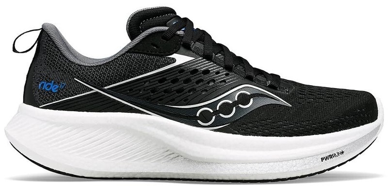 Size 11.5 - Saucony Ride 17 Wide Black White
