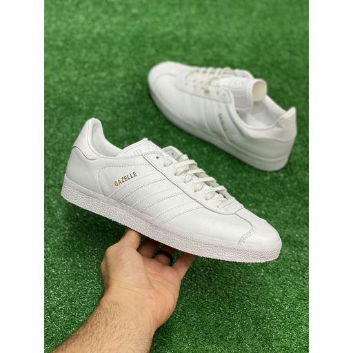 Size 11 - Adidas Gazelle White Gold