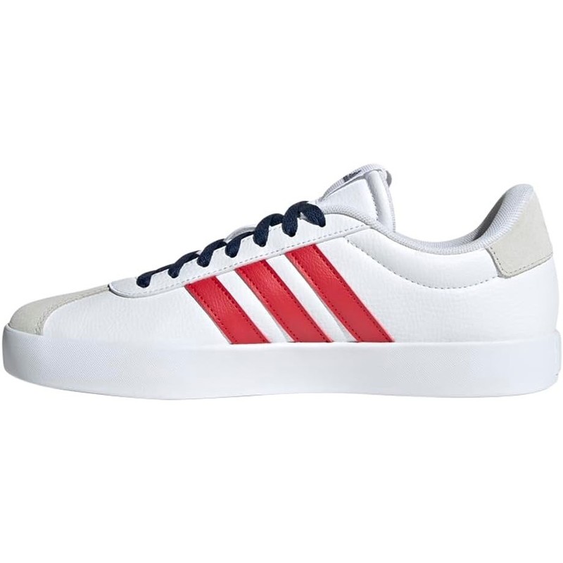 Size 11 - Adidas VL Court 3.0 White Scarlet Navy