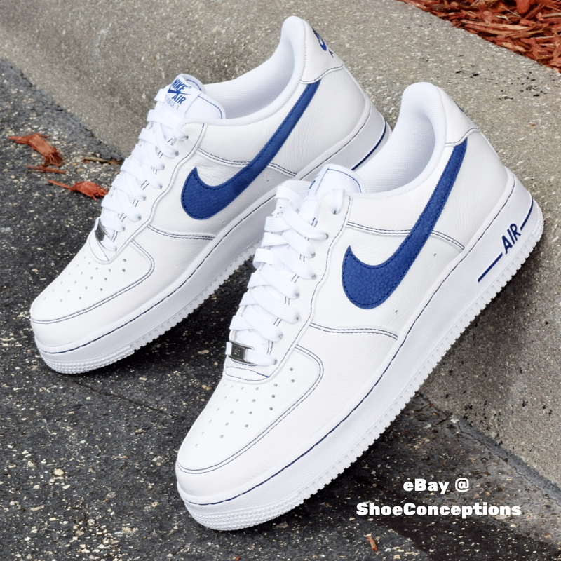 Size 11 - Nike Air Force 1 '07 LV8 White Deep Royal