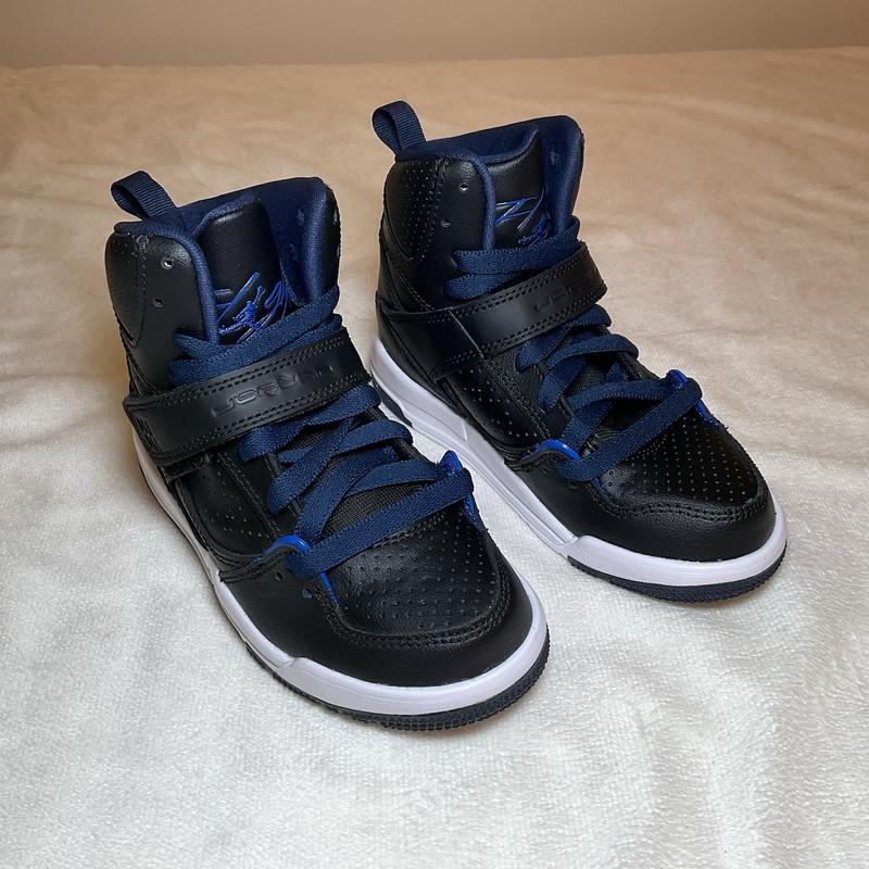 Size 11 (PS) - Jordan Flight 45 Mid Black Midnight Navy