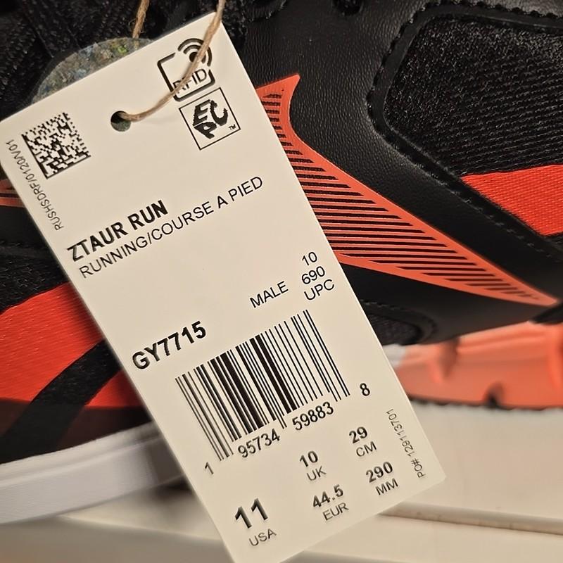 Size 11 - Reebok Ztaur Run Black Dynamic Red