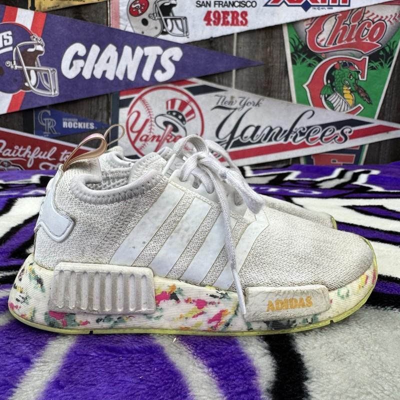 Size 11k - Adidas NMD R1 Boost Tie Dye Green White Red Watercolor Ultra GX5403