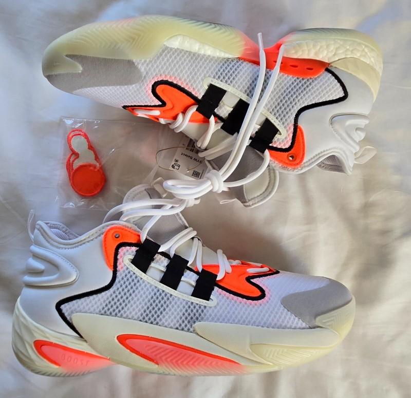 Size 13.5 - Adidas BYW Select White Solar Red