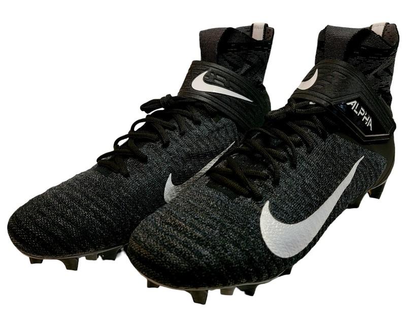 Size 13.5 - Nike Alpha Menace Elite 2 Wide Black White