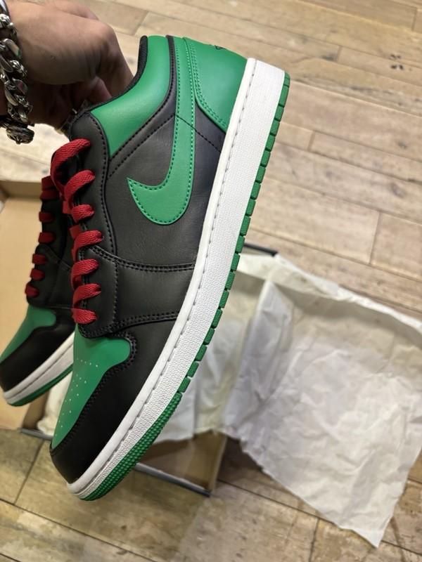 Size 13 - Air Jordan 1 Low Black Lucky Green