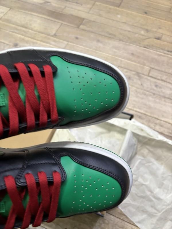 Size 13 - Air Jordan 1 Low Black Lucky Green