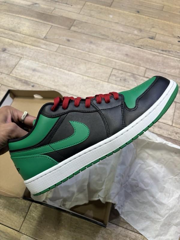 Size 13 - Air Jordan 1 Low Black Lucky Green