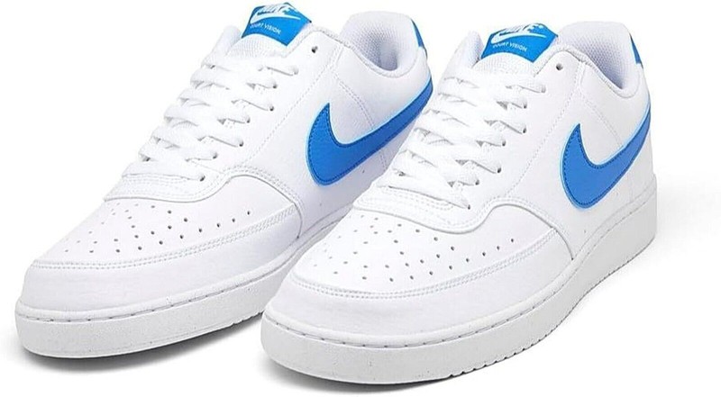 Size 13 - Nike Court Vision Next Nature Low White Light Photo Blue