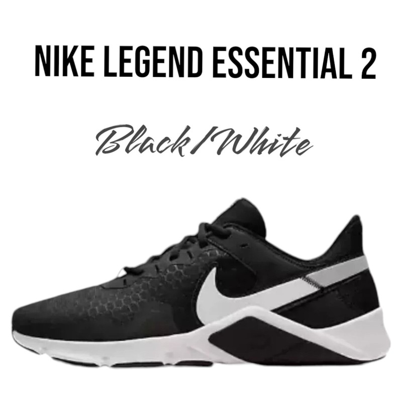 Size 13 - Nike Legend Essential 2 Black Metallic Silver