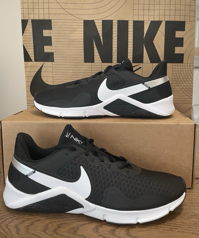 Size 13 - Nike Legend Essential 2 Black Metallic Silver