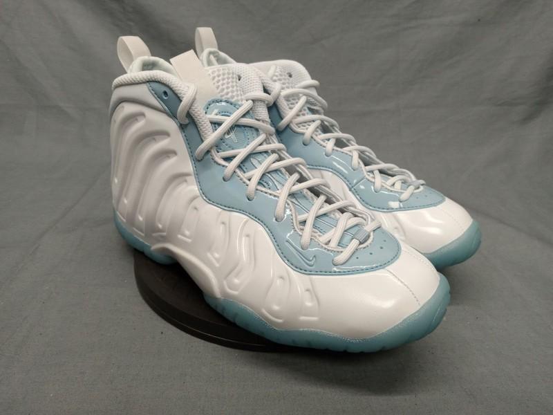 Size 3.5 (GS) - Nike Little Posite One Mid Aura Worn Blue White