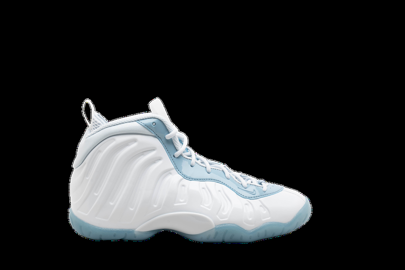 Size 3.5 (GS) - Nike Little Posite One Mid Aura Worn Blue White