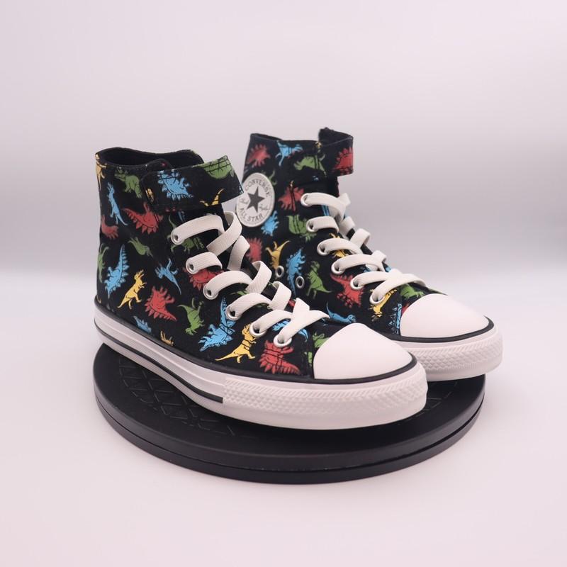 Size 3 (PS) - Converse Chuck Taylor All Star High Easy On Dinosaurs