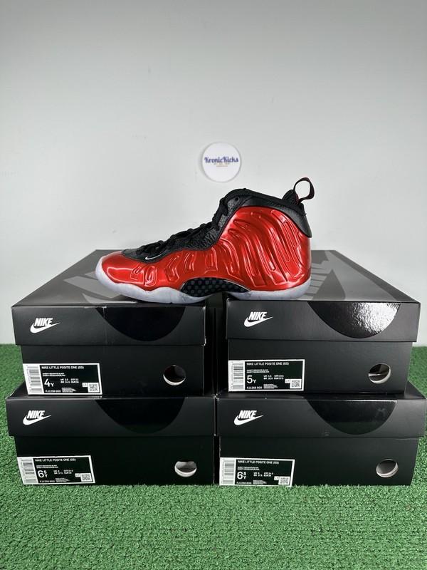 Size 4/5/6.5 GS Nike Little Posite One 2023 Mid Metallic Red - FJ1258-600