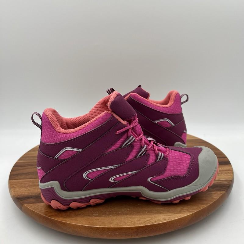 Size 4.5 M Merrell Big Kids Chameleon 7 Access Mid Pink Waterproof Hiking Boots