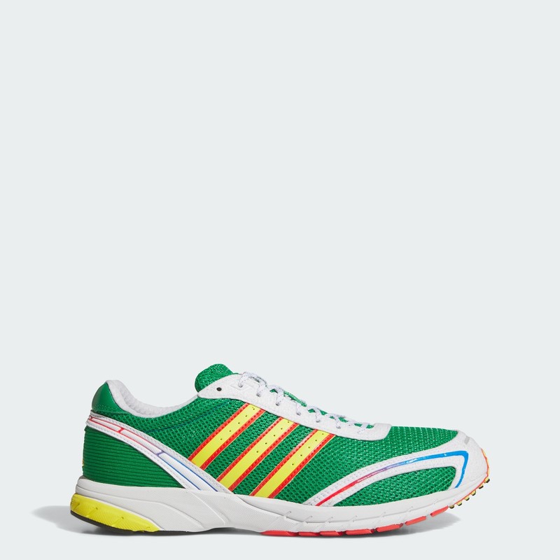 Size 4 - Adidas Adizero Adios OG Green Bright Red