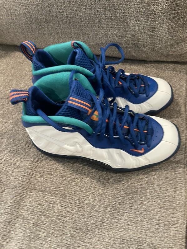 Size 4 (GS) - Nike Little Posite Pro Mid Neptune Green
