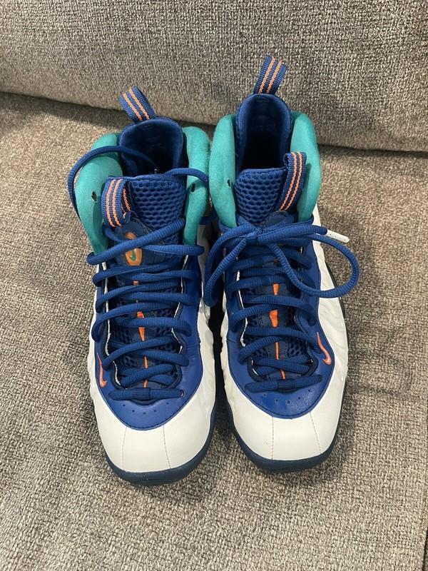 Size 4 (GS) - Nike Little Posite Pro Mid Neptune Green