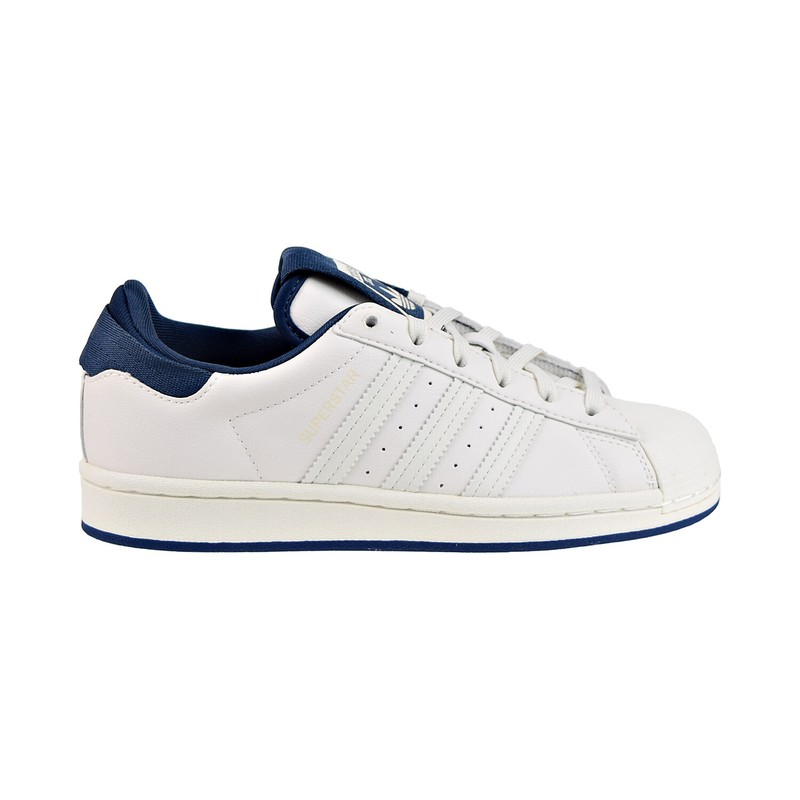 Size 5.5 (GS) - adidas Superstar Low Chalk White Crew Navy