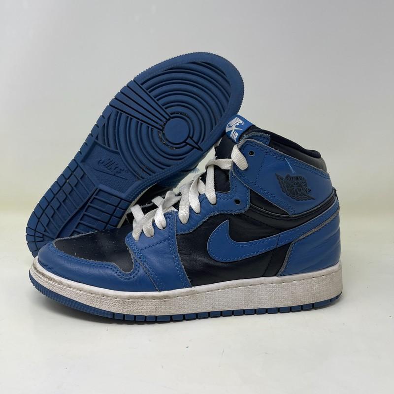 Size 5.5 (GS) - Jordan 1 Retro OG Mid Dark Marina Blue