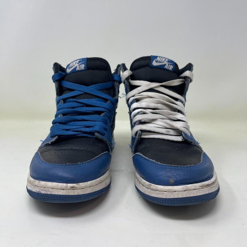 Size 5.5 (GS) - Jordan 1 Retro OG Mid Dark Marina Blue