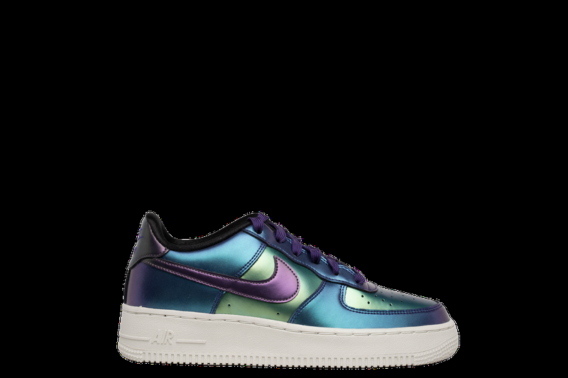 Size 5.5 (GS) - Nike Air Force 1 LV8 Low Purple Neptune Green