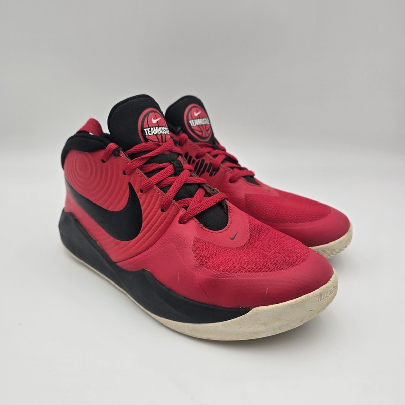 Size 5.5 (GS) - Nike Team Hustle D9 Mid University Red