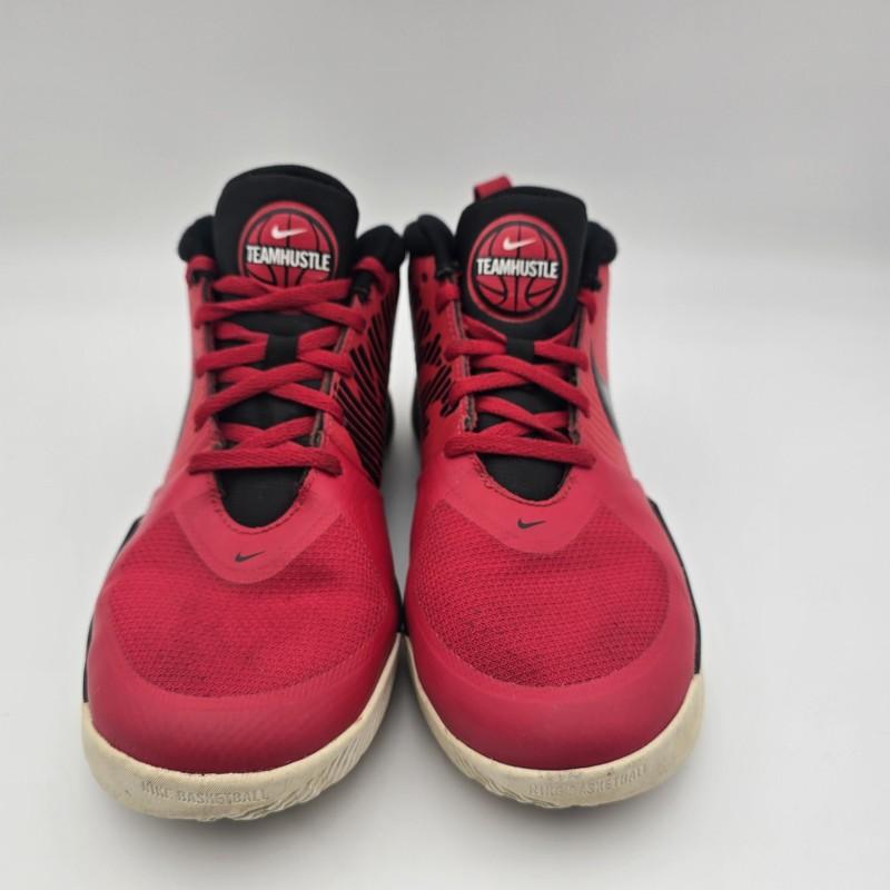 Size 5.5 (GS) - Nike Team Hustle D9 Mid University Red