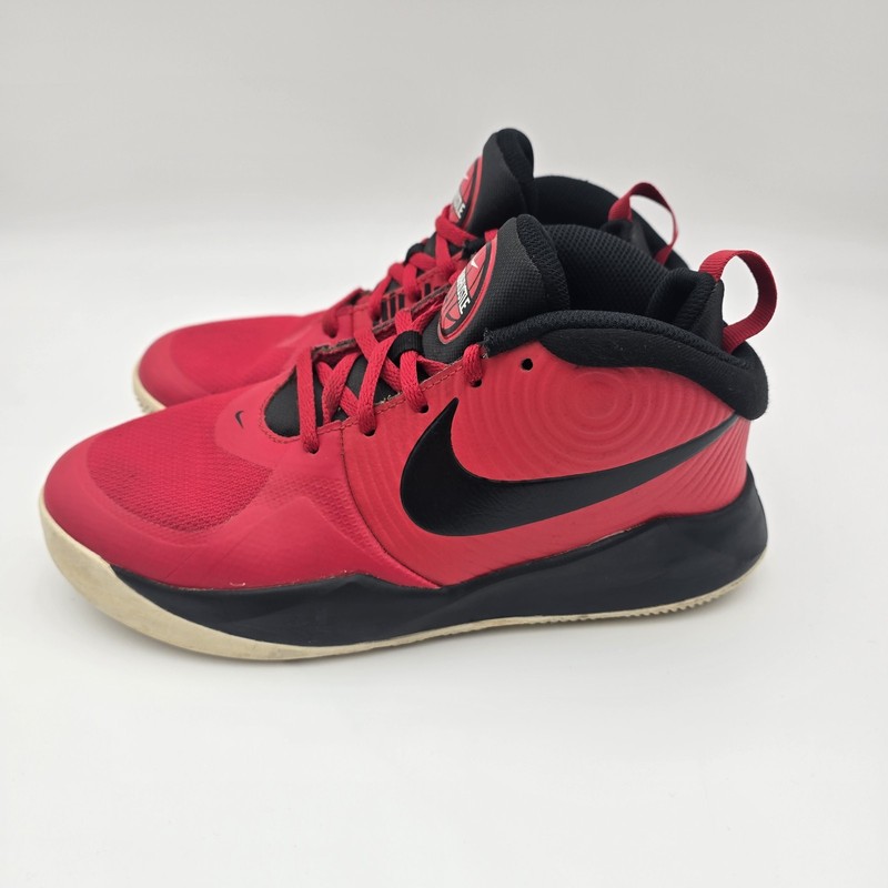 Size 5.5 (GS) - Nike Team Hustle D9 Mid University Red