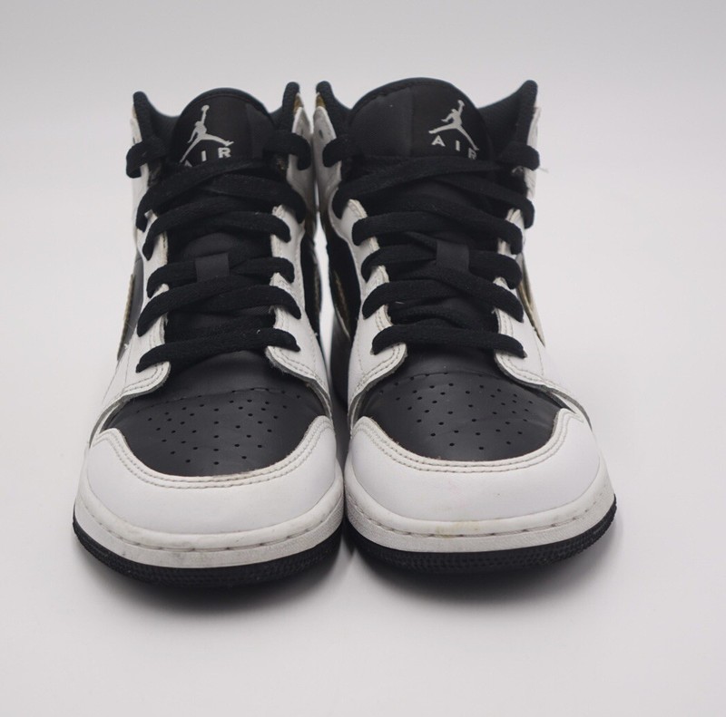 Size 5.5Y - JORDAN 1 MID GS 'WHITE GOLD'