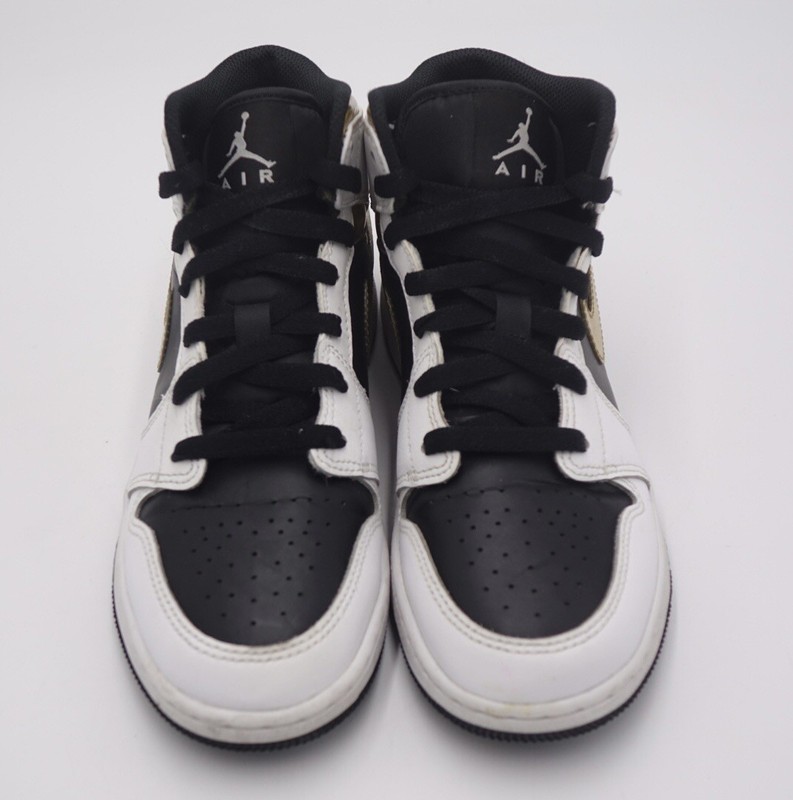 Size 5.5Y - JORDAN 1 MID GS 'WHITE GOLD'